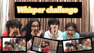 WHISPER CHALLENGE - With Kids | MYLIFEASHENU || Fun with kids