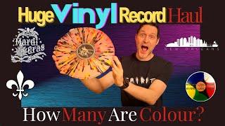 Huge Vinyl Record Haul Unboxing New Orleans Rare Finds Showcase