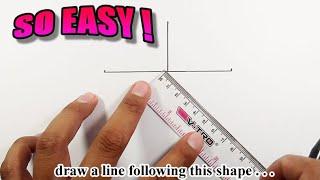 How to draw a star with a ruler | Easy Drawings | Star Drawing Easy