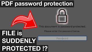 Fixing sudden PDF Password Protection on Mac Computers (How to fix)