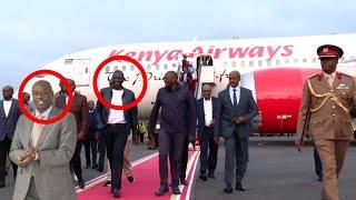 BREAKING NEWS RUTO`S BODYGAURD BLOCK RIGATHI TO RECEIVED RUTO AIRPORT AFTER RETURNS BACK THE COUNTRY