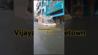 Flood in Vijayawada one town. Area