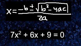 Ecuaciones de segundo grado , Formula general