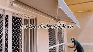 Balcony Shades to Protect from Strong Sun which Prevents the Home to not Get much Hot.