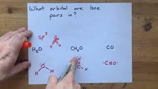 What orbital are lone pairs in?