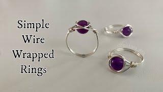 How to make a wire wrapped ring. Simple design 