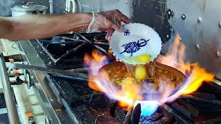 Tunisian Street Food : ojja with seafood -  عجة مهبولة عند اولاد الحاج حي الزهور- الميزانتّا -