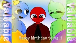 Valuable meme// Birthday animation// Rainbow friends MrRed!