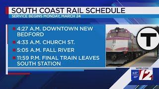 MBTA releases schedule for new South Coast Rail service