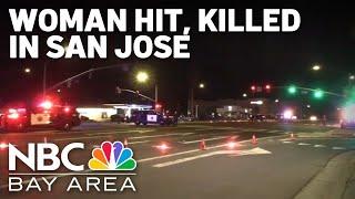 Woman pedestrian hit and killed in San Jose