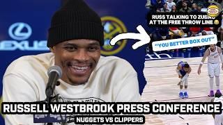 Russell Westbrook on LA Fires & Jokes About Zubac Moment in WIN vs LAC