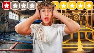 I Tested 1 Star VS 5 Star Rated Trampoline Parks!!