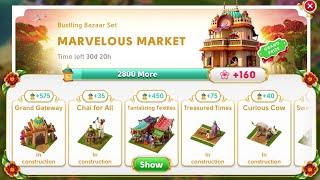 June's journey New Seasonal Set 01 March 2023 Bustling Bazaar Set *MARVELOUS MARKET*