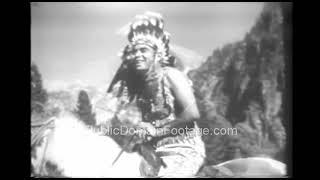 Native Americans in pageant Old Western Days celebration 1929