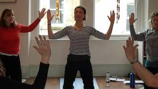 Womb Yoga With Sally Parkes Filmed in Harrogate at Teacher Sally's Pregnancy Yoga Teacher Training