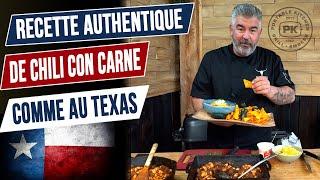 Recette authentique de Chili Con Carne au barbecue, comme au Texas