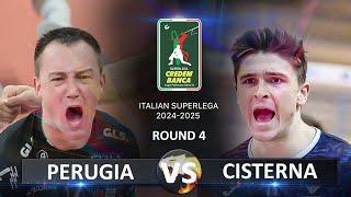 Perugia vs Cisterna | Italian Volleyball SuperLega 2024/2025