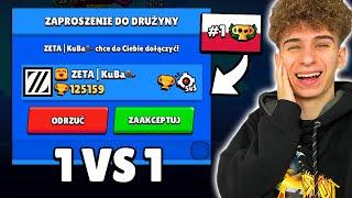 ZAGRAŁEM 1v1 z NAJLEPSZYM GRACZEM BRAWL STARS w POLSCE  *ZETA KUBA*