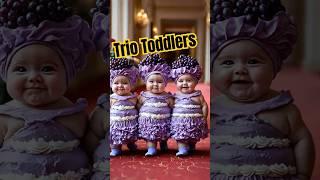 Adorable Cute Baby Fashion Show | Mini Trio Toddlers #cute #fashion #baby #viral  #LittleVeggieStars