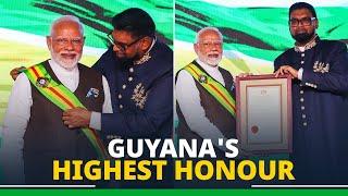 LIVE: PM Modi conferred with Guyana's highest national award