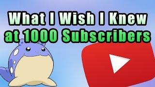 What I Wish I Knew at 1000 Subscribers - Yugitubing Advice