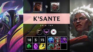 K'Sante Top vs Ambessa: Killing spree - KR Master Patch 14.22