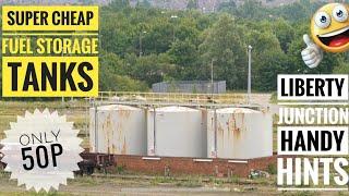 Super cheap diy fuel storage tanks - Liberty Junction - handy hints 4 - scratch building