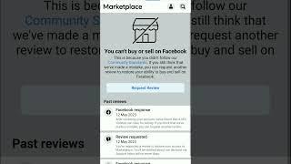 Facebook marketplace issue