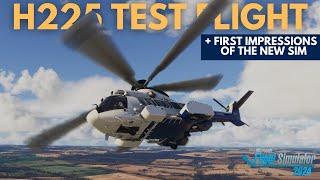 H225 Helicopter Test Flight + Microsoft Flight Simulator 2024 First Impressions at Compton Abbas 4K