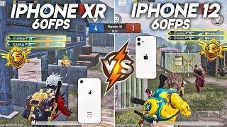 IPHONE XR 60FPS VS IPHONE 12 60FPS BGMI/PUBG TEST 2023•IPHONE XR VS IPHONE 12 GAMING TEST 2023️