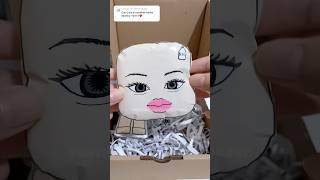 Packing $100 roblox paper squishy (fake)  what’s next?? #papercraft #roblox #shorts