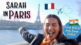 Indian Girl SOLO in Paris! Living in a Parisian Home, Public transport & more! #TravelWSar