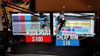 $10 vs $100 Microphone Studio Boom Arm 