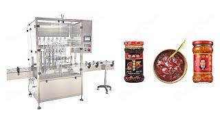 Automatic Servo Motor Piston Sauce Jar Filling Machine