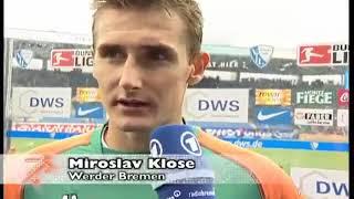 Miroslav Klose (Werder Bremen) - 25/09/2004 - Bochum 1x4 Werder Bremen - 3 gols