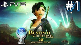 Beyond Good & Evil 20th Anniversary Edition PS5 Gameplay 100% Platinum Walkthrough Part 1 [4k 60fps]