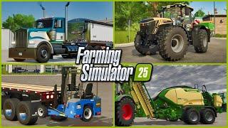 Farm Sim News - Kenworth, JCB, Forklift, & Windrow Balers! (FS25)