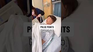 Test your clinical skills with these 9 pulse points! 🫀 #pulsepoints #nursingskills #nurse