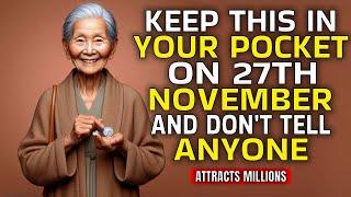 If you KEEP this in POCKET on NOVEMBER 19TH, your FINANCIAL problems will end | Buddhist Teachings