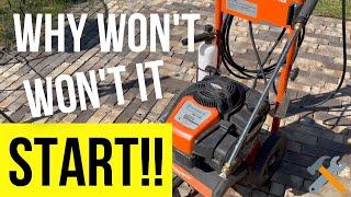 Husqvarna pressure washer with Briggs and Stratton Engine Won't Start - Broken Friction Plate