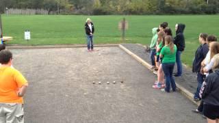 Marco Foyot giving lessons to Students at Zanesfield Petanque Club﻿ Oct 3 2013