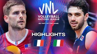  FRA vs.  ITA - Highlights | Week 2 | Men's VNL 2024