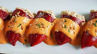 QUICK STUFFED PIQUILLO PEPPERS