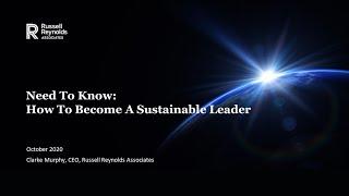 Clarke Murphy: How to become a sustainable leader