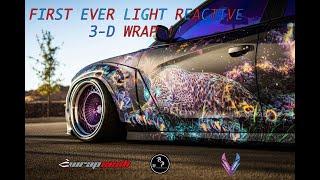 FIRST EVER Light-Reactive 3D Car Wrap Revealed at SEMA 2024!