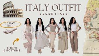 Italy Outfit Essentials: 30 Days of Outfits from 16 Pieces | September Outfits, Neutral Style