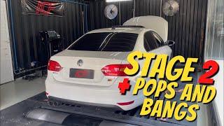 JETTA TSI STAGE 2 + POPS AND BANGS @acfperformance! + BENGA NO MINI COOPER 2.0 JCW