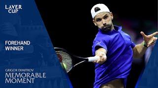 Grigor Dimitrov's Forehand Winner | Laver Cup 2024