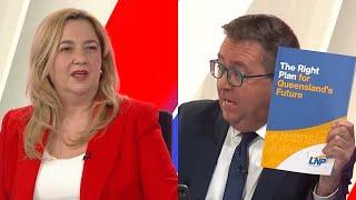 Palaszczuk and McGrath trade barbs in debate on leadership