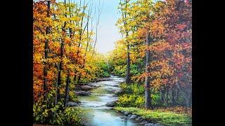 Art by Kyra Lu - Beautiful Autumn (Acrylic Painting #5)